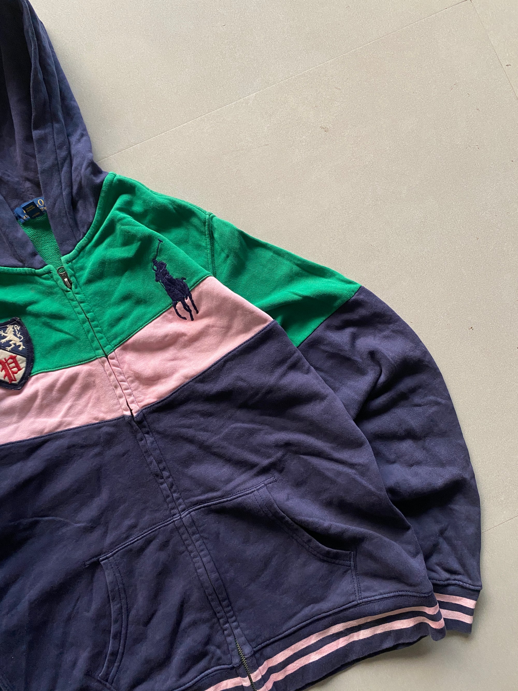 RALPH LAUREN ZIPPER HOODED JACKET  - M