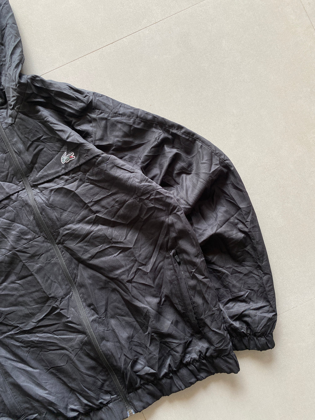 LACOSTE HOODED JACKET - M