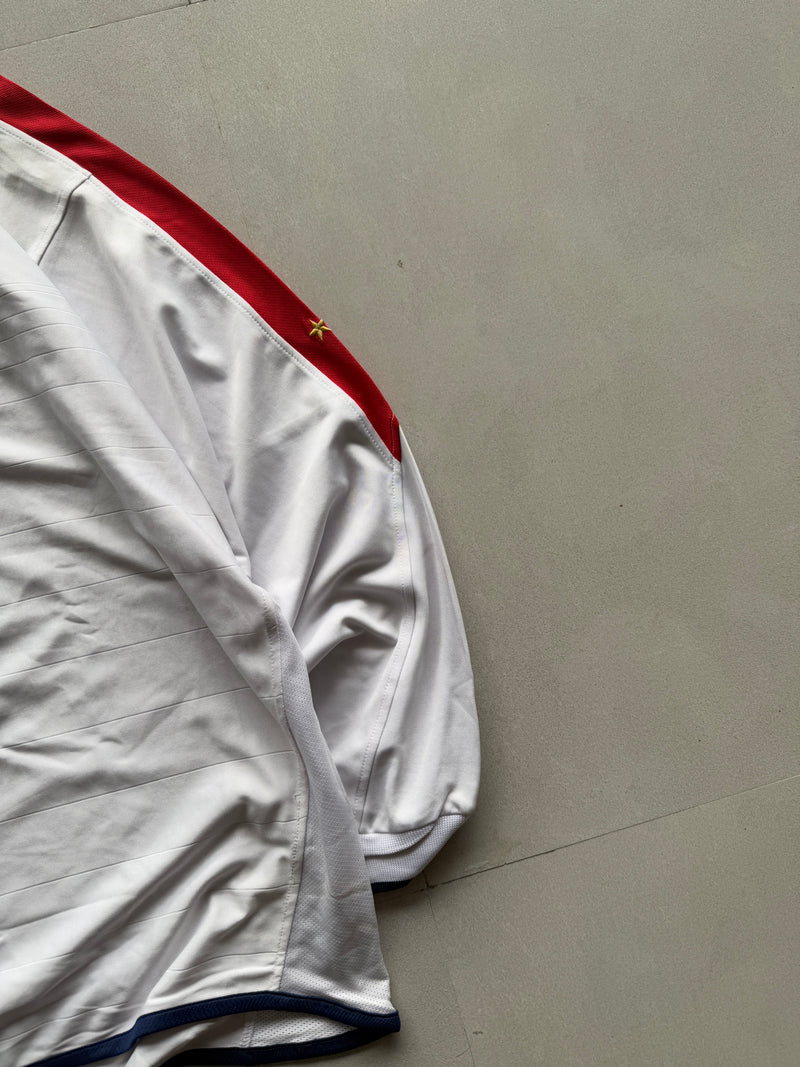 2003 UMBRO ENGLAND LONG SLEEVE JERSEY - L