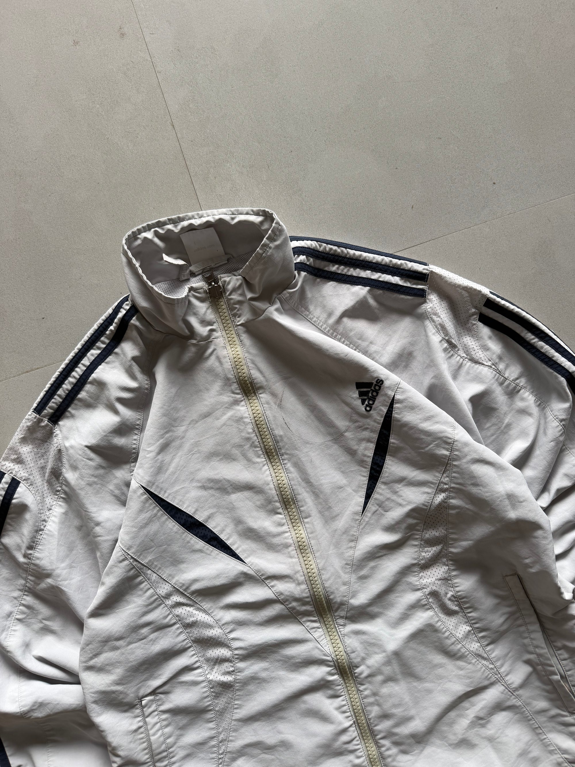 VINTAGE ADIDAS STRIPED JACKET - L