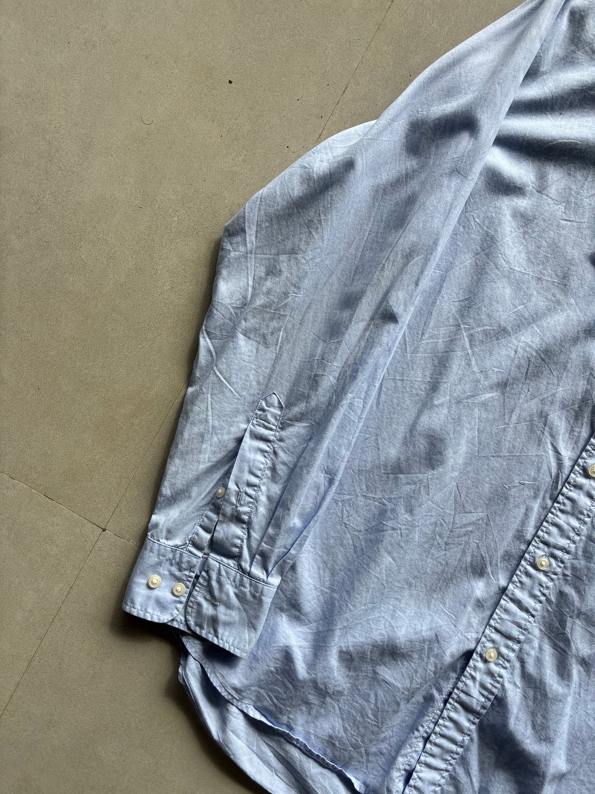 UNIQLO SOLID SKY BLUE SHIRT - XL