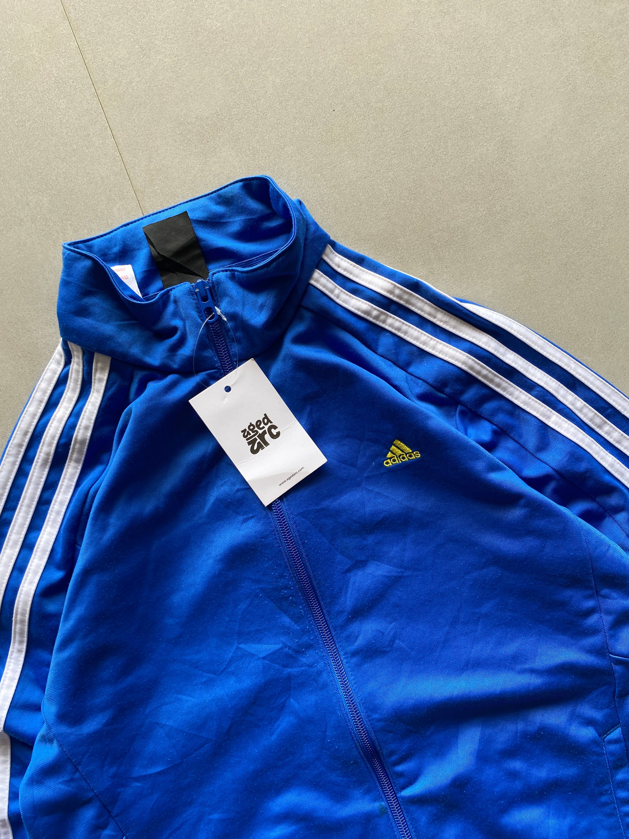 VINTAGE ADIDAS STRIPED JACKET -XS
