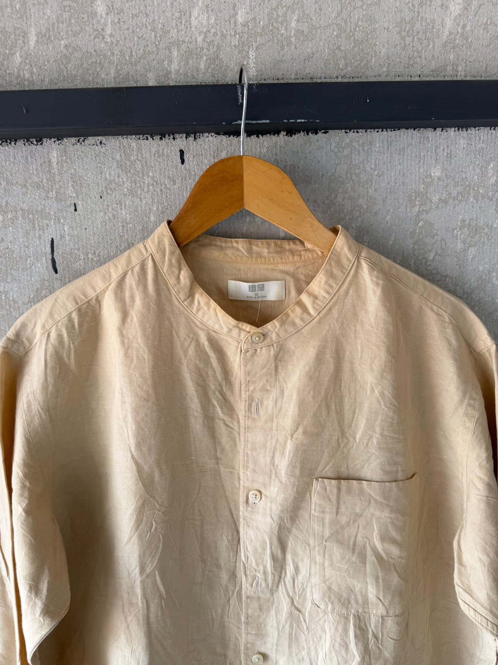 UNIQLO LINEN SHIRT SLN102 - L