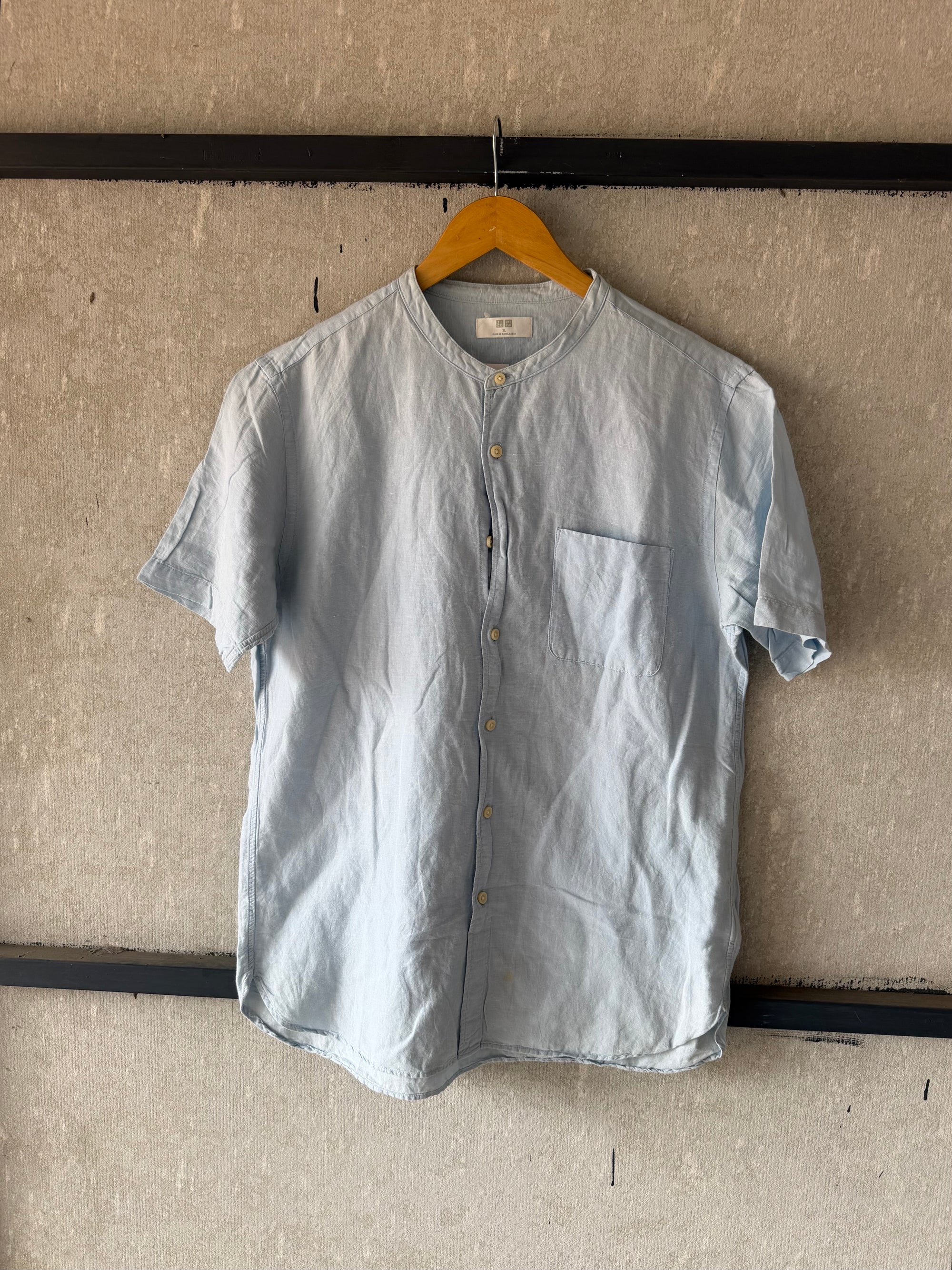 UNIQLO LINEN SHIRT SLN108 - L