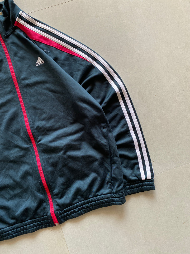 VINTAGE ADIDAS STRIPED JACKET - M