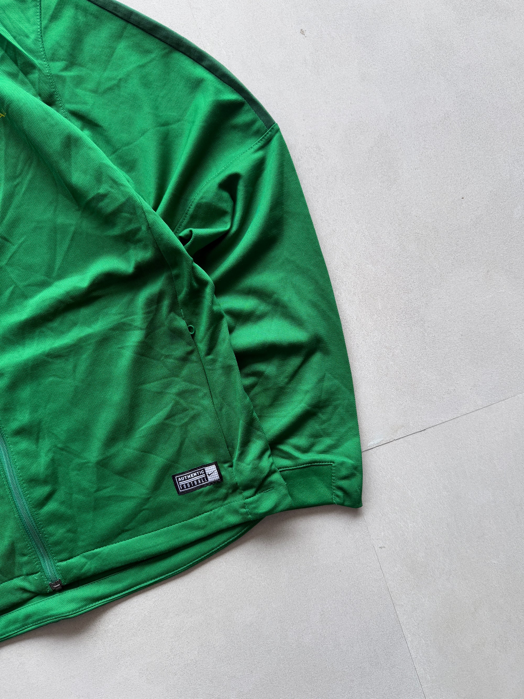 NIKE GREEN TRACK JACKET - S