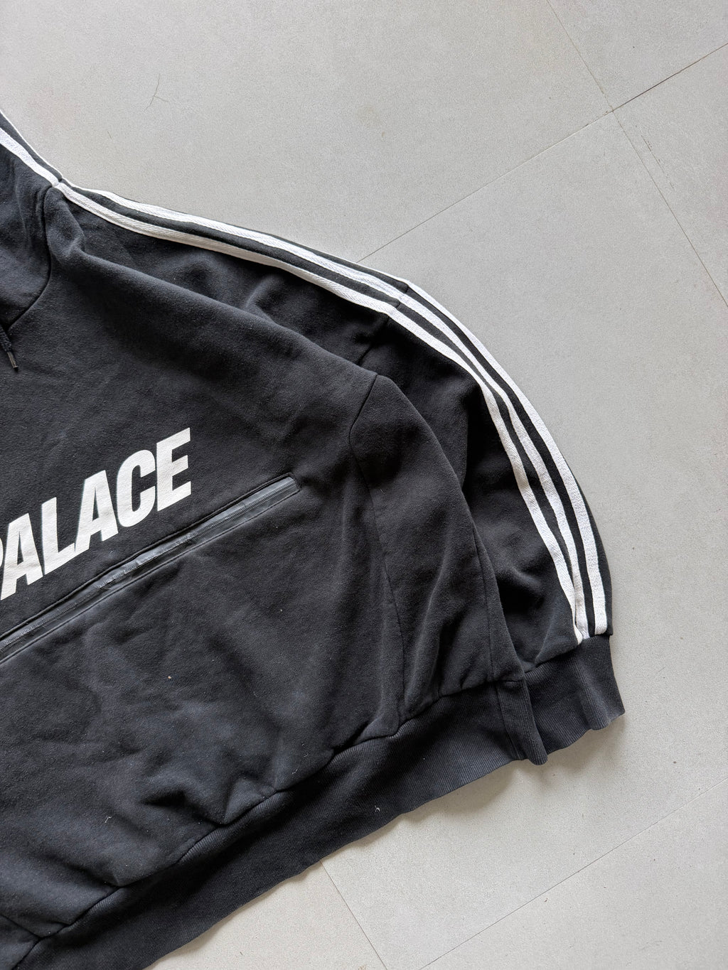 PALACE X ADIDAS STRIPED HOODIE - XL
