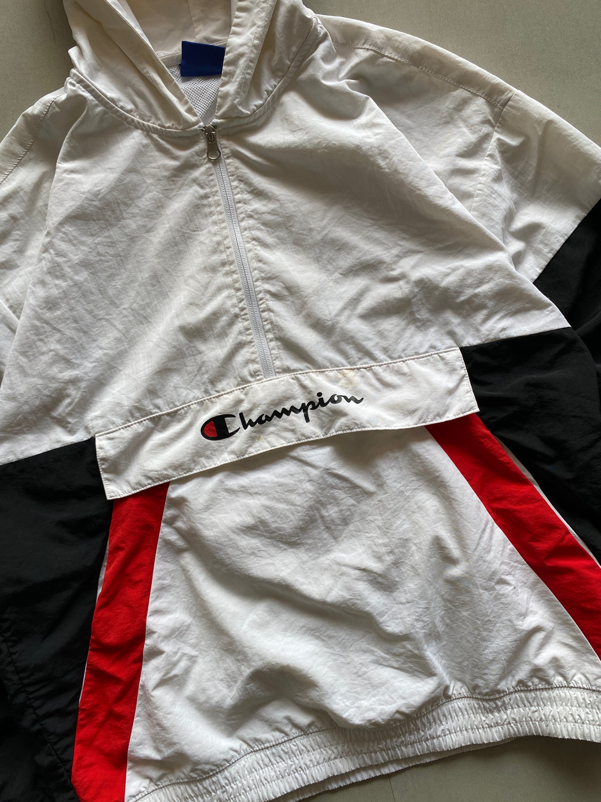 CHAMPION QUARTER ZIP JACKET - M