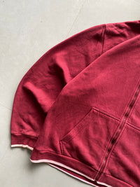 VINTAGE NIKE BIG LOGO ZIPPER HOODIE - L