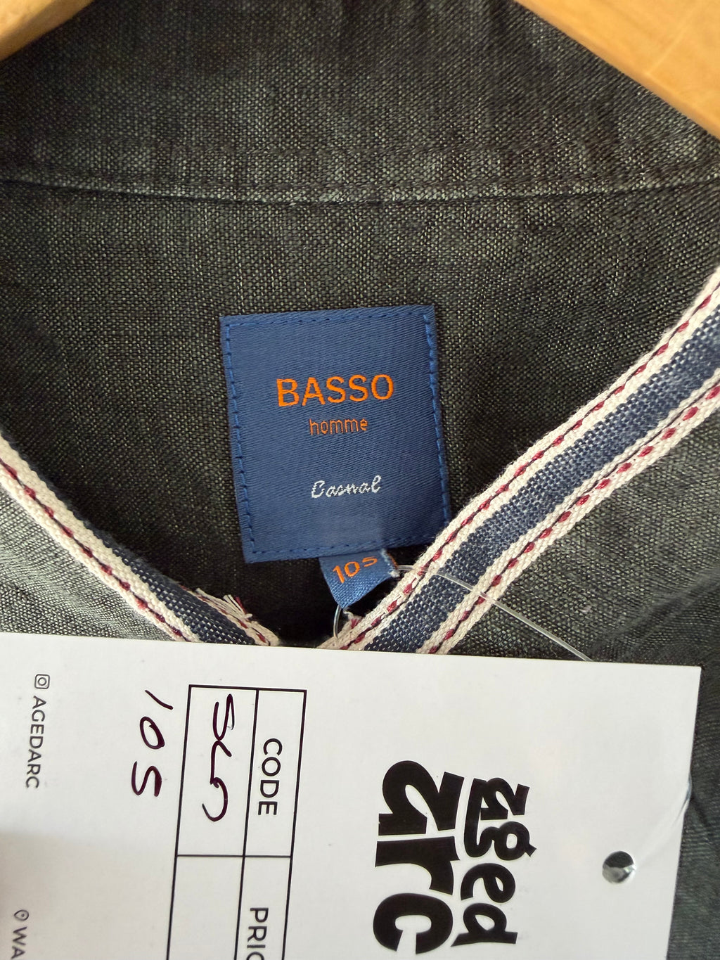 BASSO LINEN SHIRT SLN105 - M