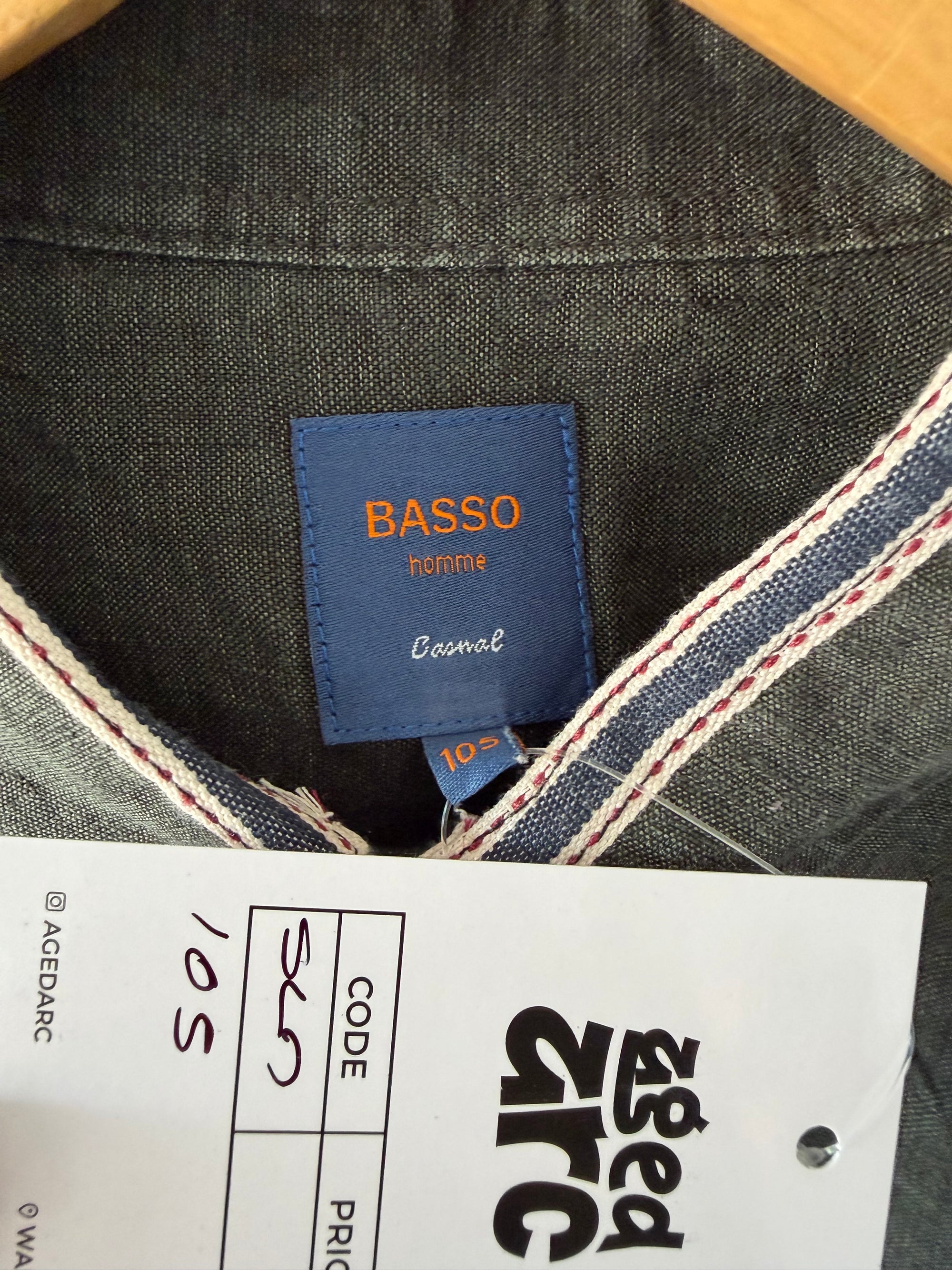 BASSO LINEN SHIRT SLN105 - M