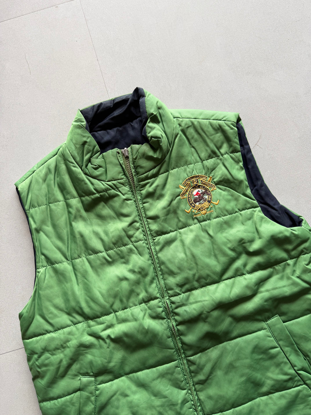RALPH LAUREN REVERSIBLE PUFFER VEST - M