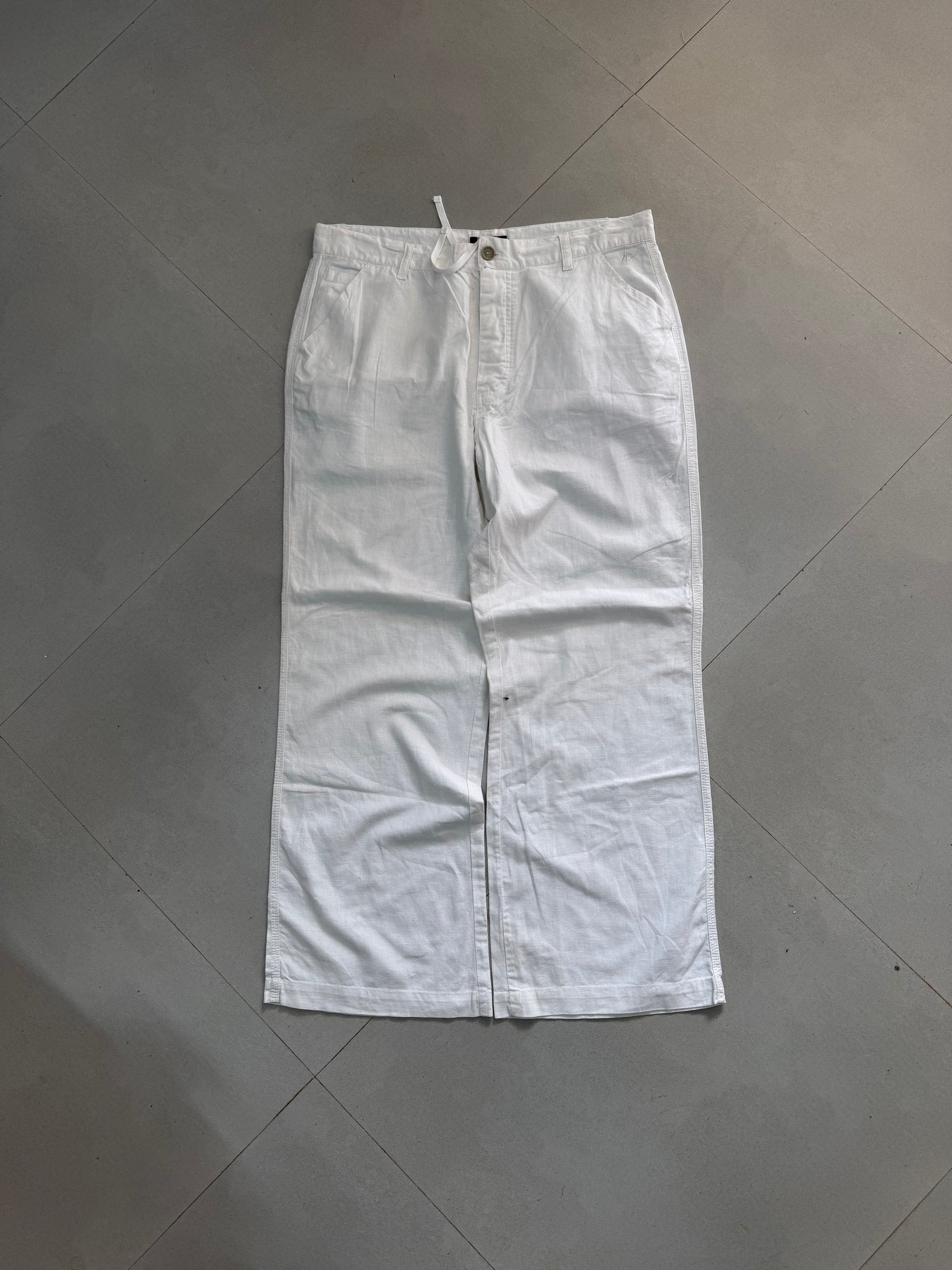 WIDE LEG LINEN PANT LNP39 - L