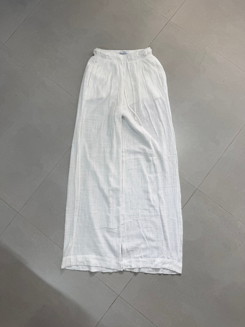 WIDE LEG LINEN PANT LNP - S MISSING