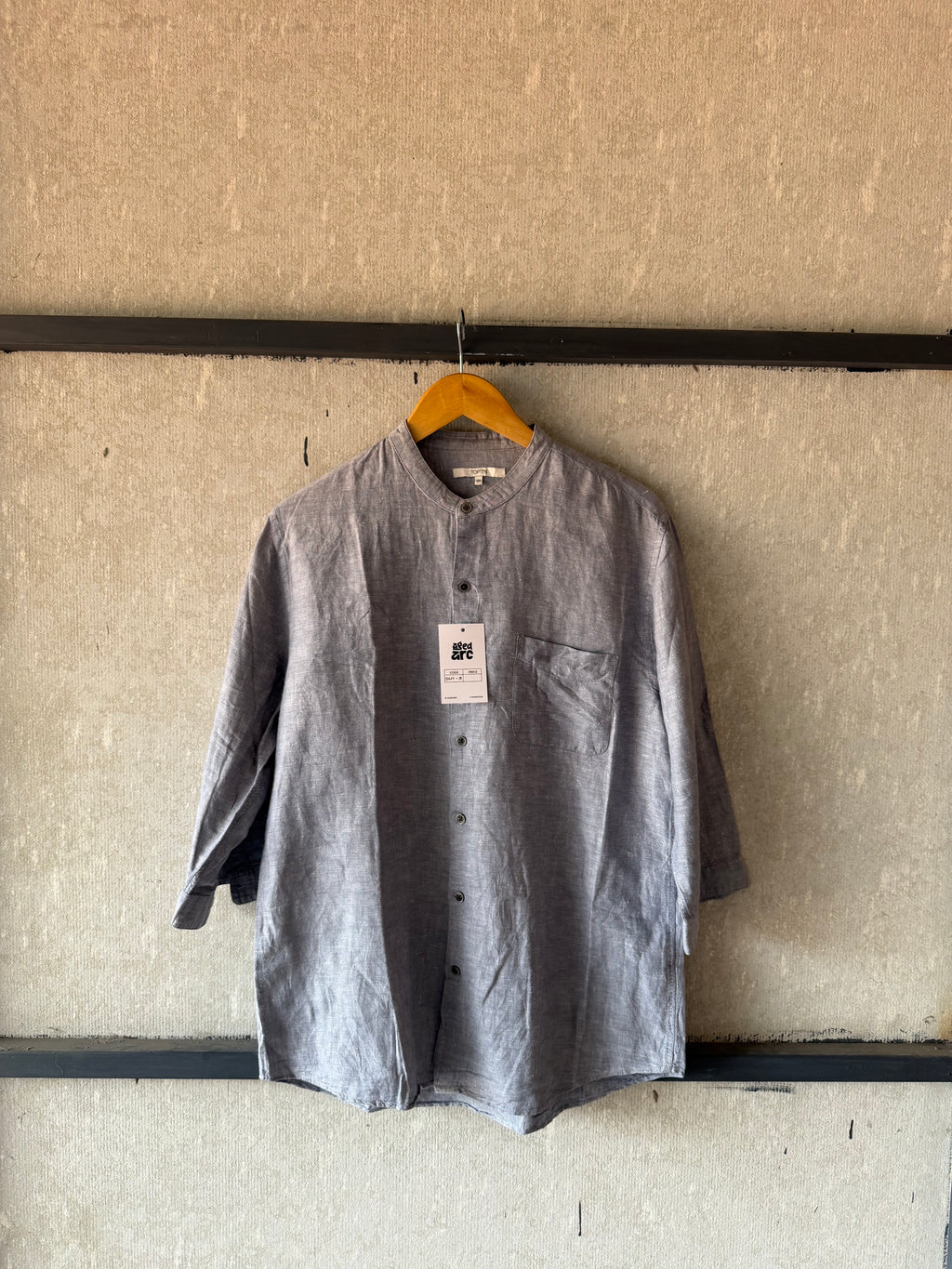 TOPTEN LINEN SHIRT  - L