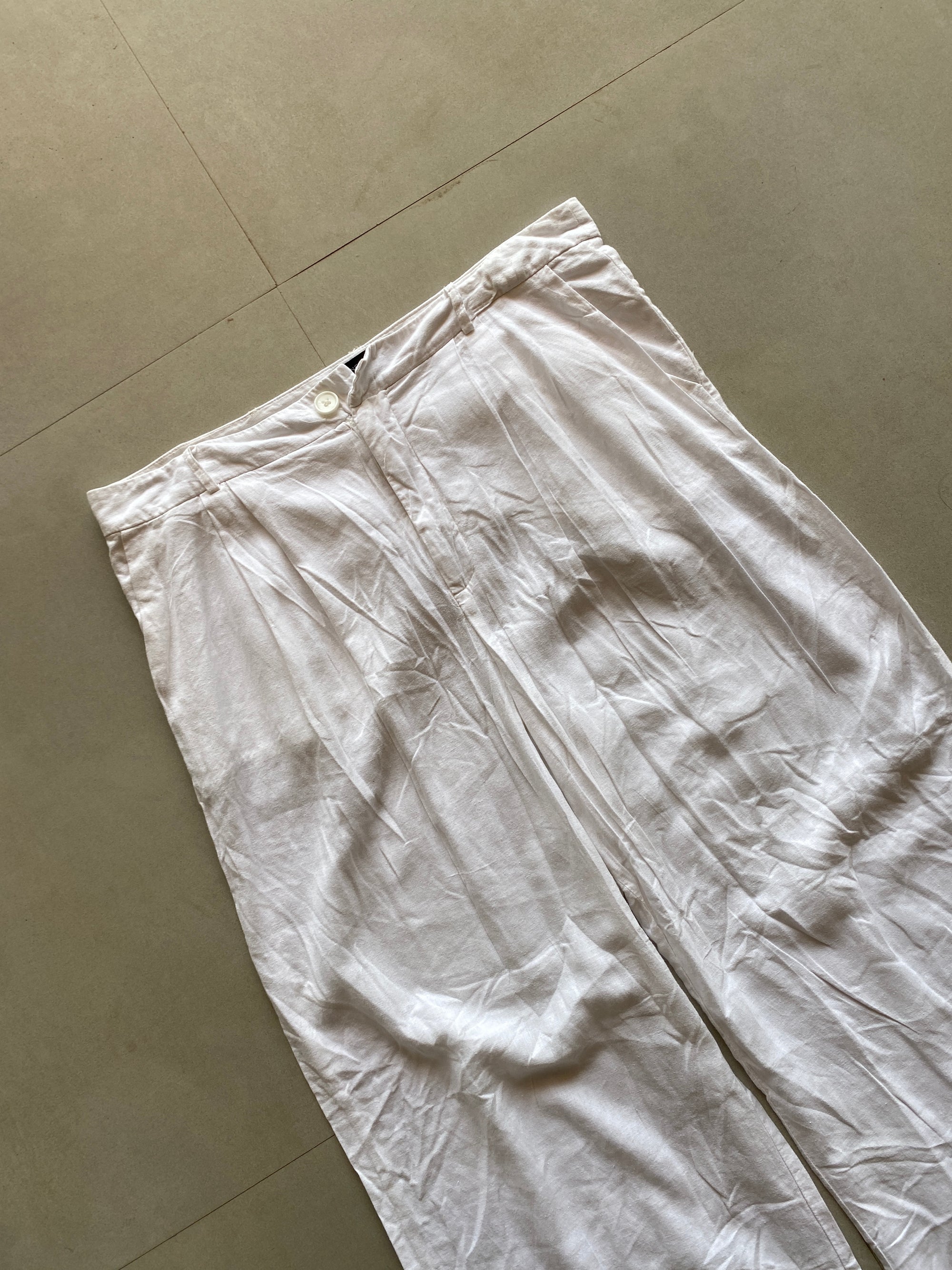 BAGGY LINEN PANT - M
