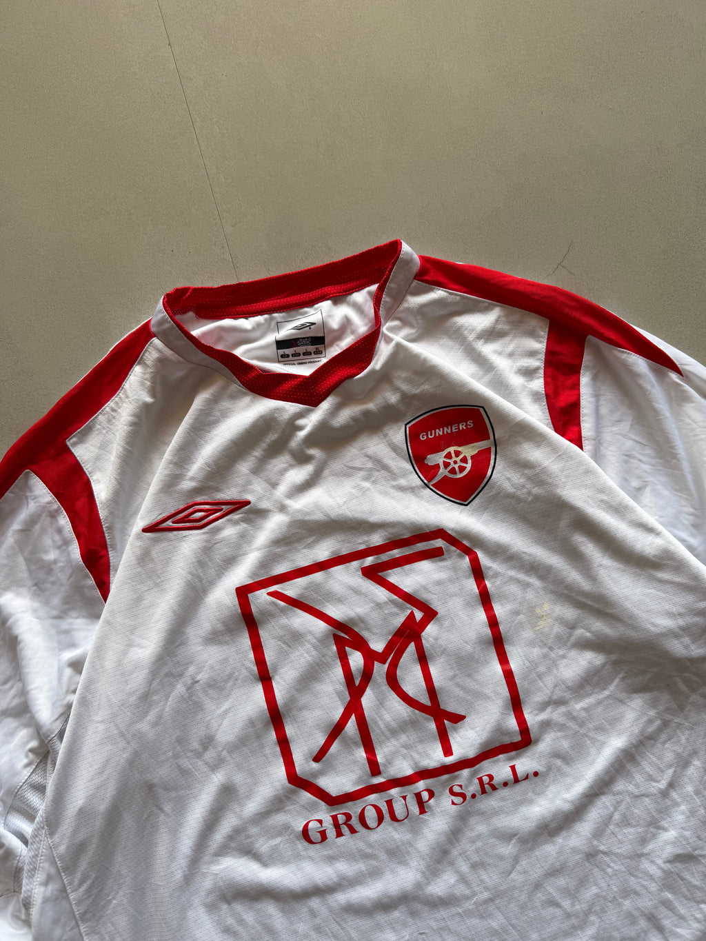 VINTAGE UMBRO GUNNERS JERSEY - L