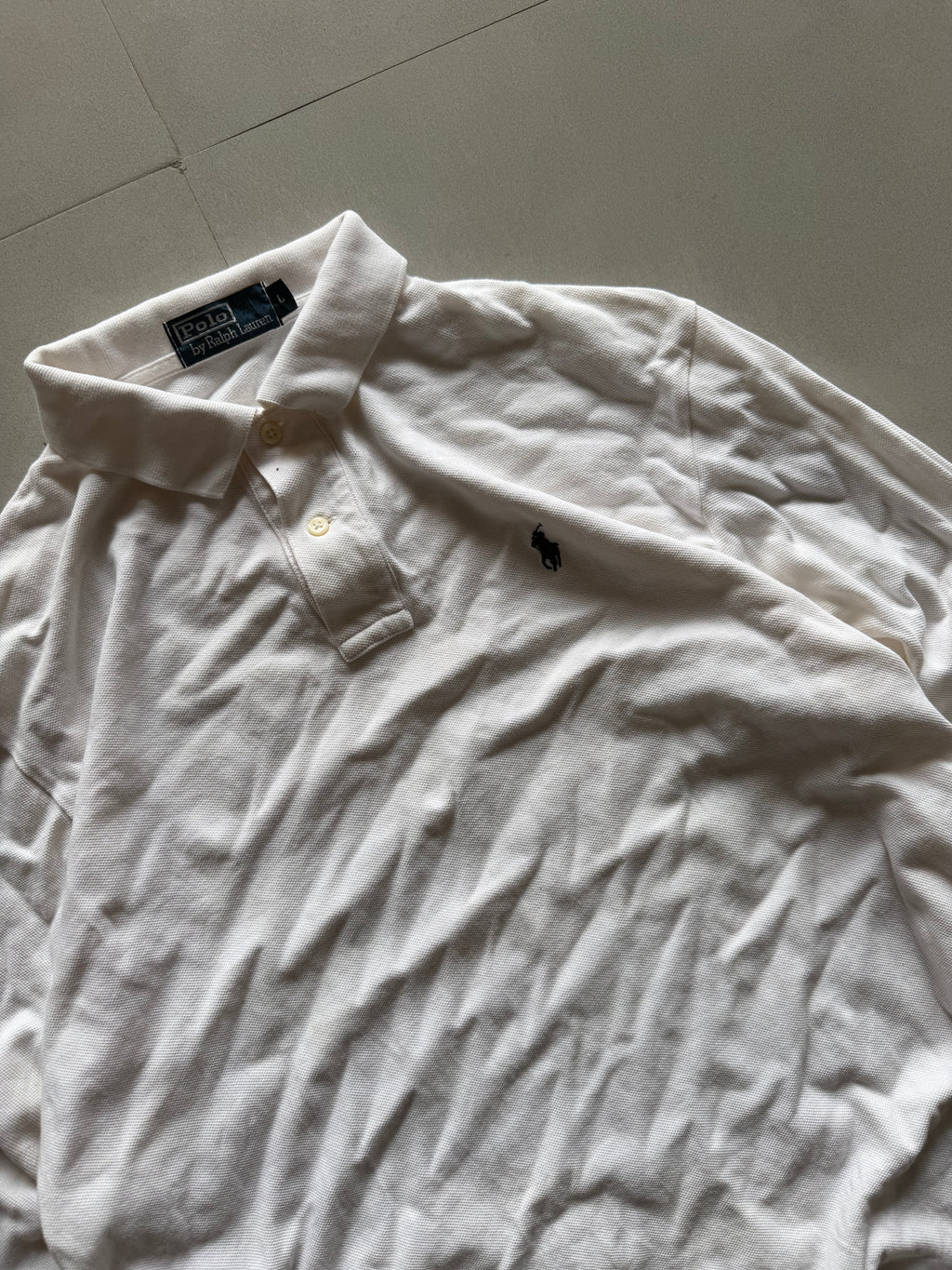 RALPH LAUREN FULL SLEEVE POLO SHIRT - M