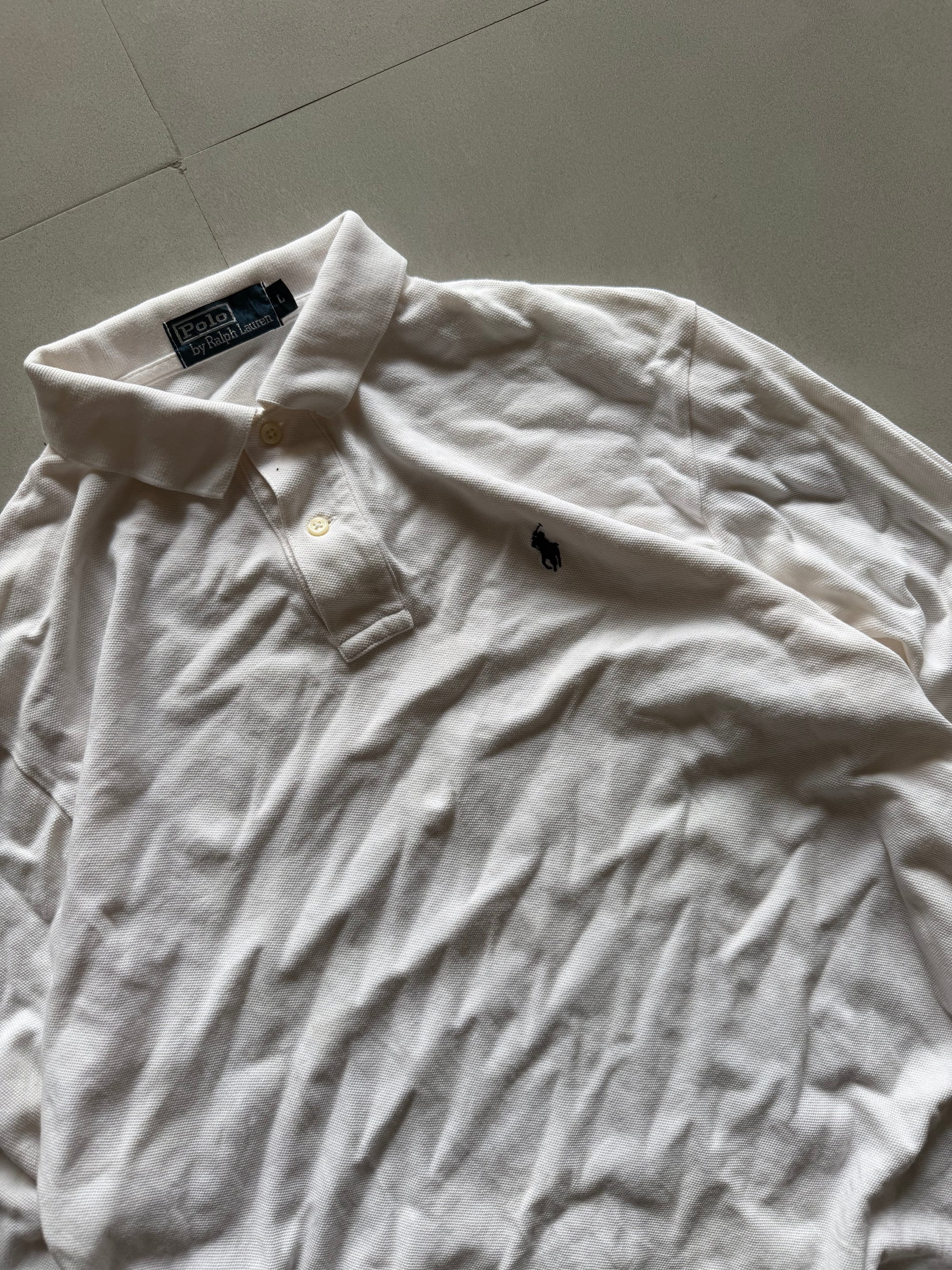 RALPH LAUREN FULL SLEEVE POLO SHIRT - M