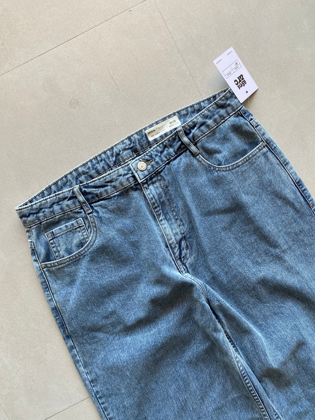 B1 BAGGY WIDE LEG DENIM -S