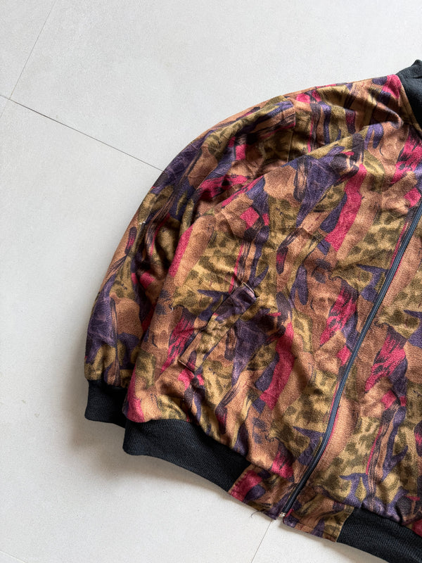 VINTAGE BOMBER STYLE JACKET - M