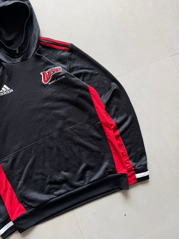 ADIDAS STRIPED HOODIE - S