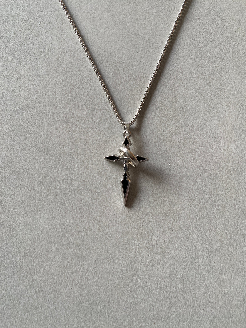 TRIDENT ARROW RING PENDANT CHAIN