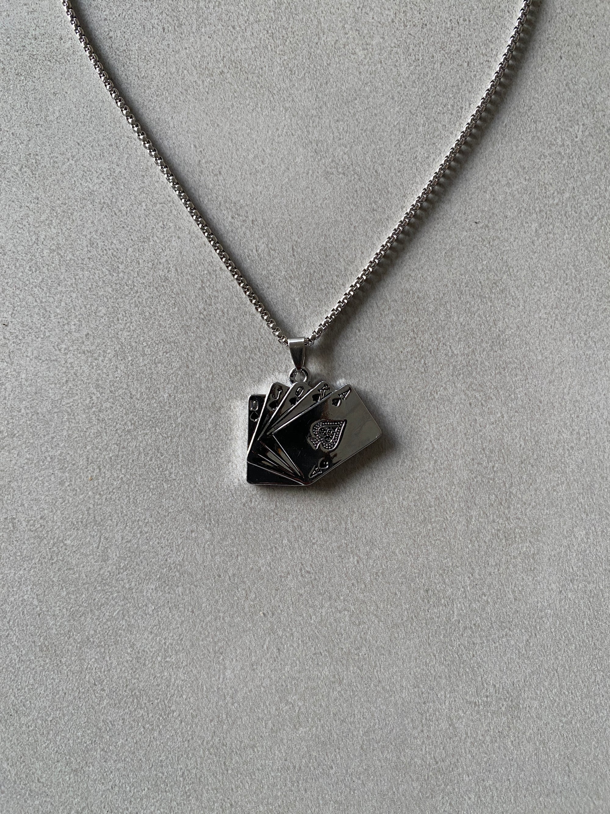 ACE OF SPADES PENDANT CHAIN