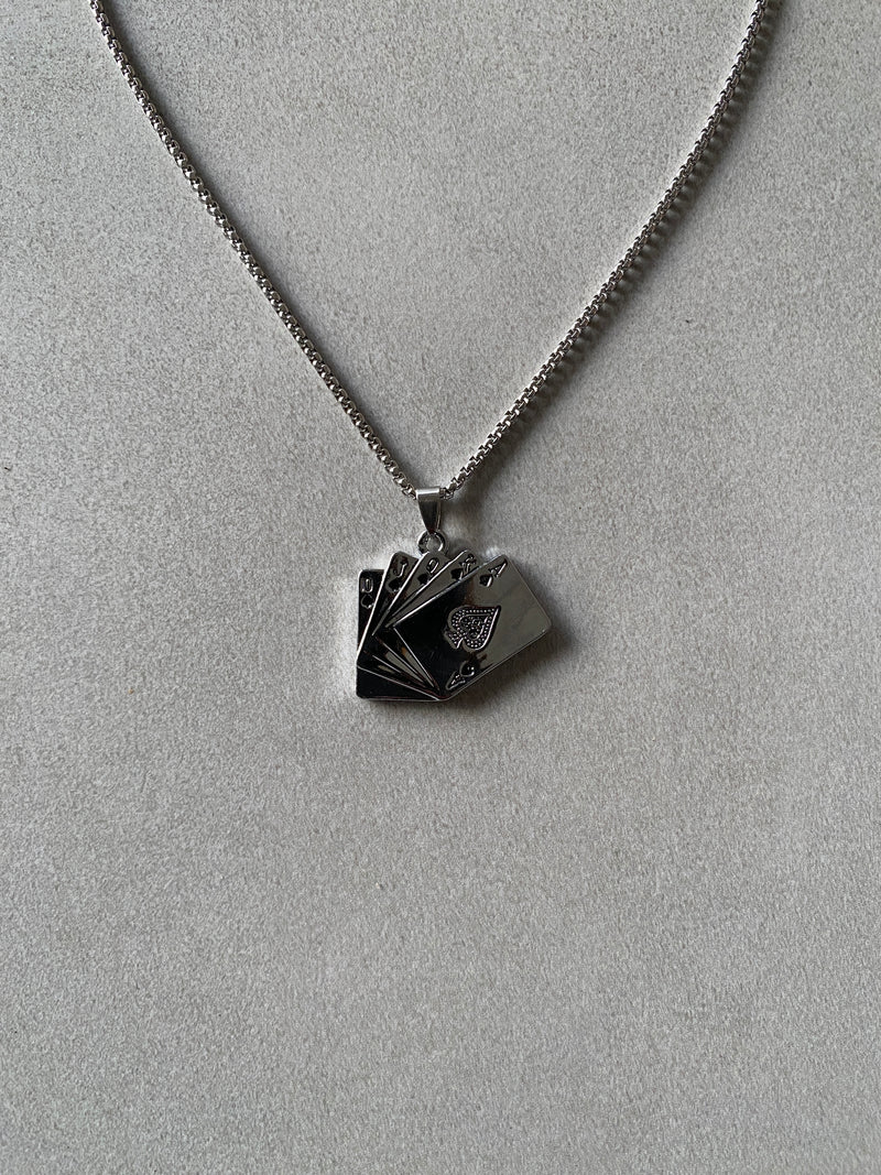 ACE OF SPADES PENDANT CHAIN