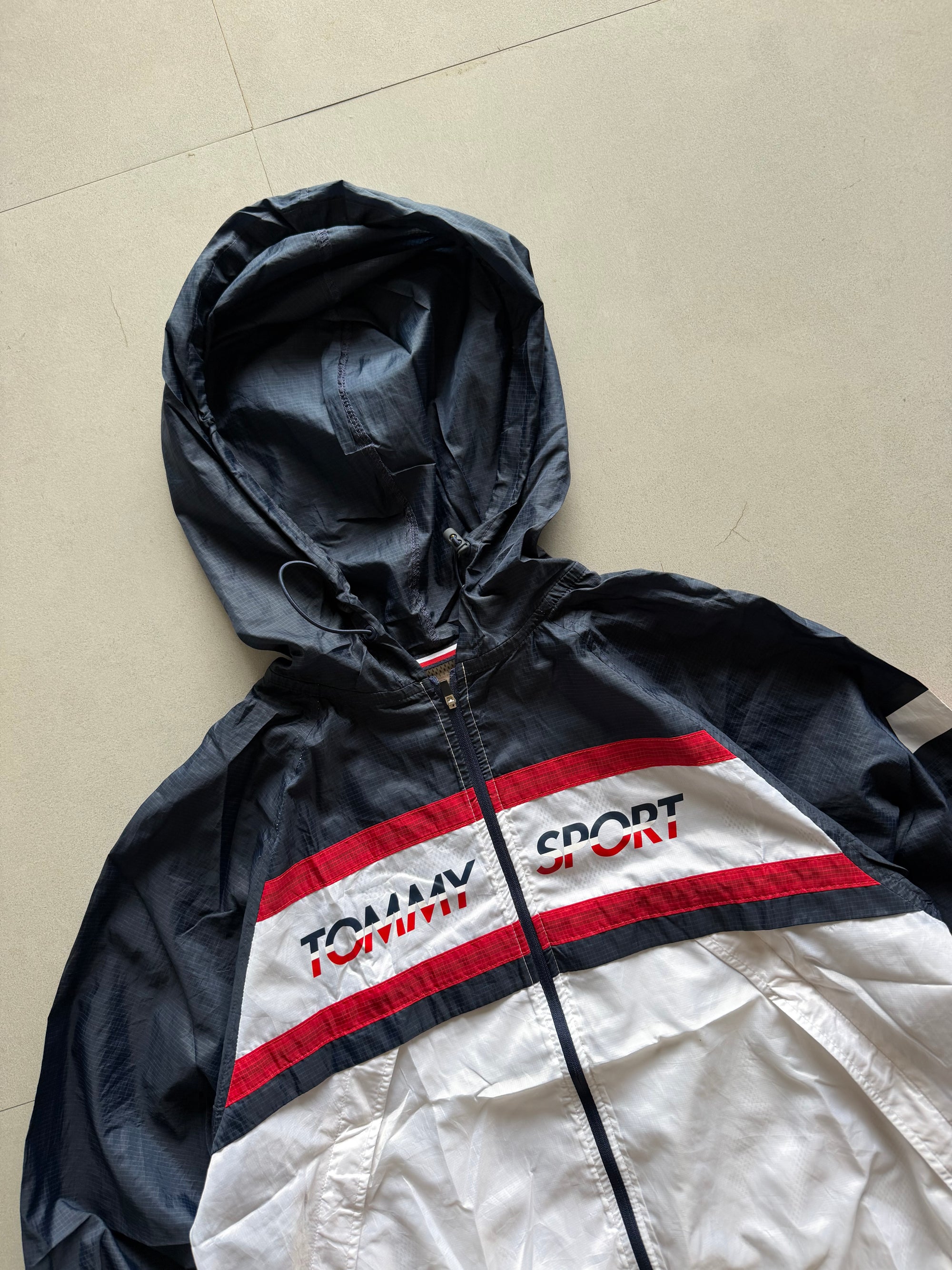 TOMMY SPORT HOODED JACKET - M