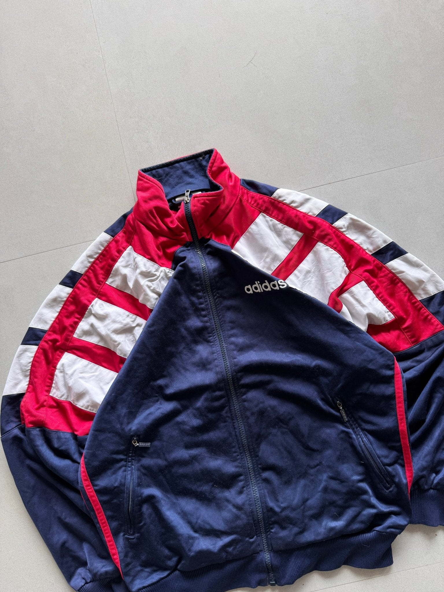 90S ADIDAS STRIPED JACKET - Aged Arc