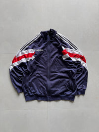 90S ADIDAS STRIPEED JACKET - XL - Aged Arc