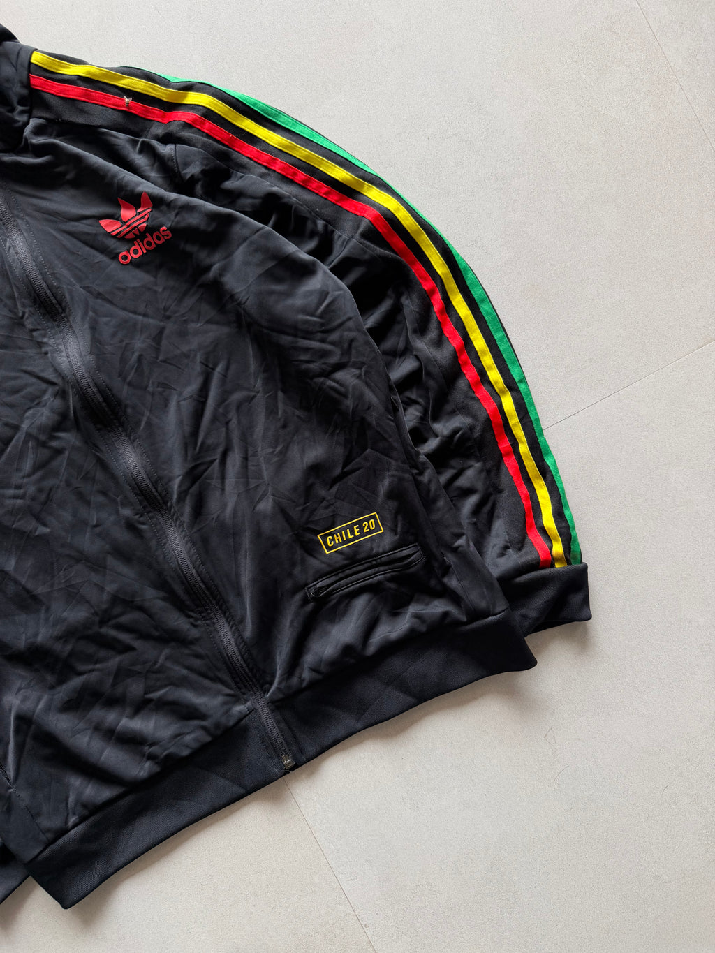 ADIDAS ORGINALS STRIPED CHILLIE JACKET - M