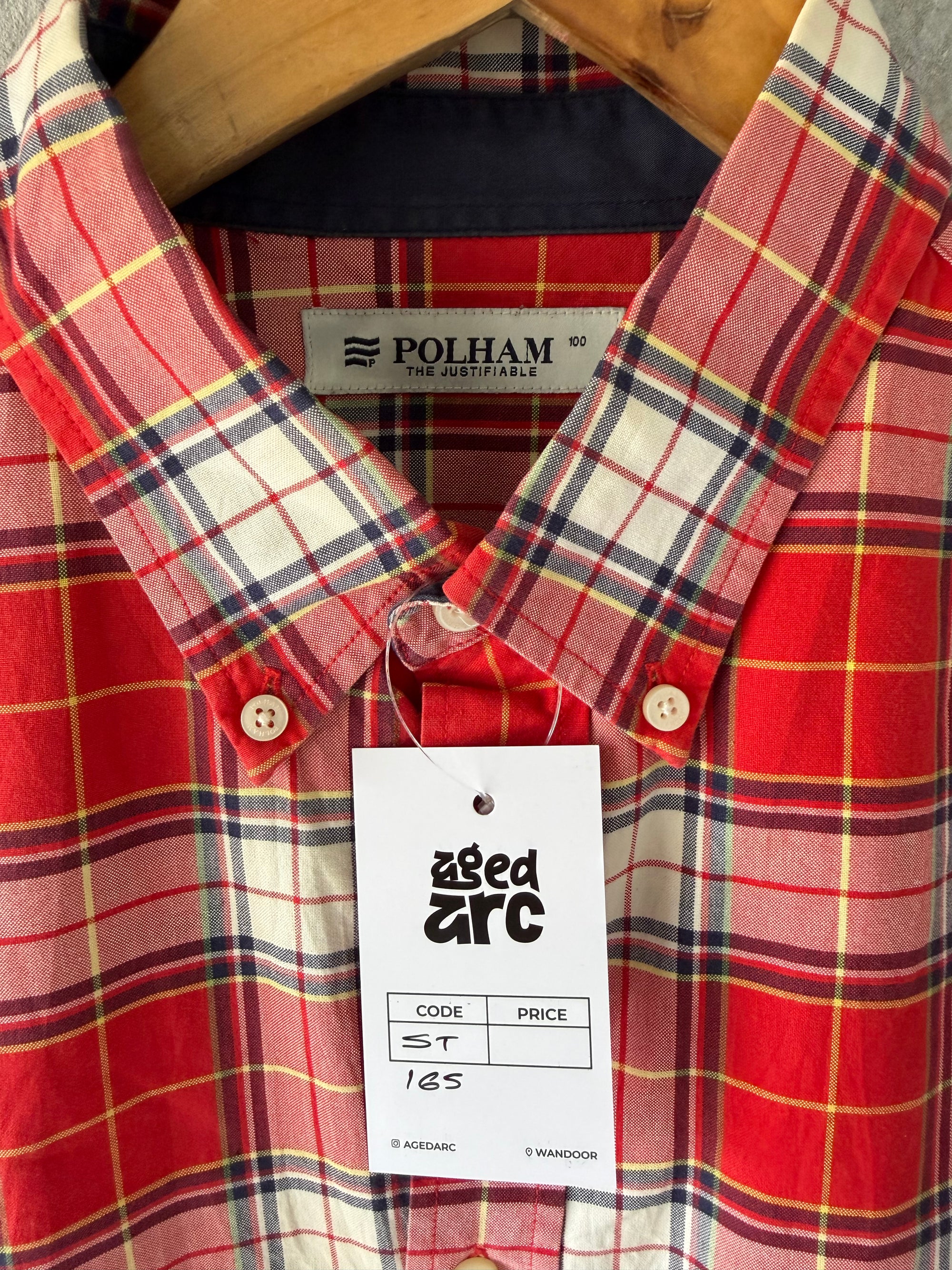POLHAM CHECKERD SHIRT ST165 - M