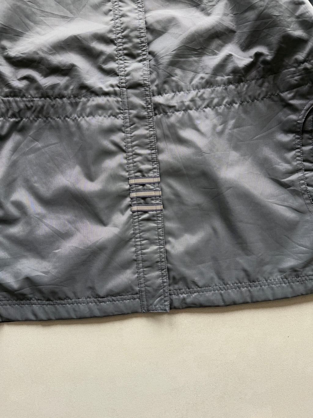 VINTAGE ADIDAS GREY SOLID JACKET - L
