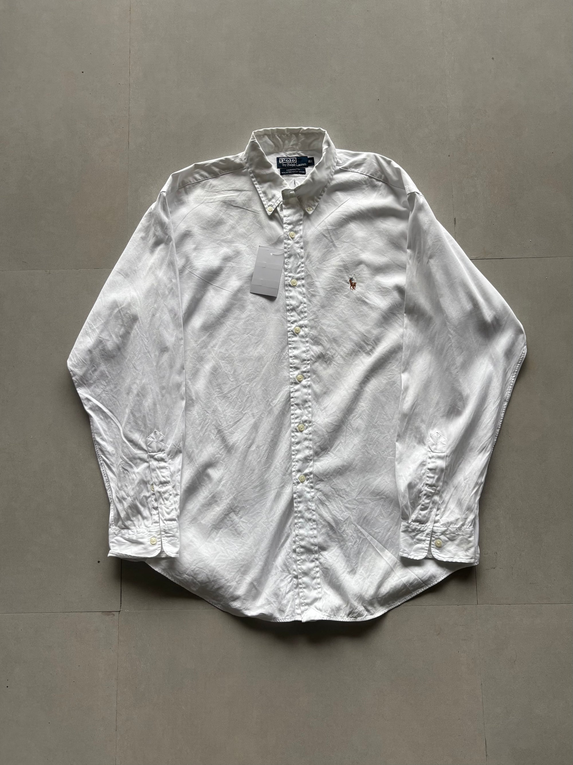 RALPH LAUREN WHITE LOOSE - FIT SHIRT - XXL