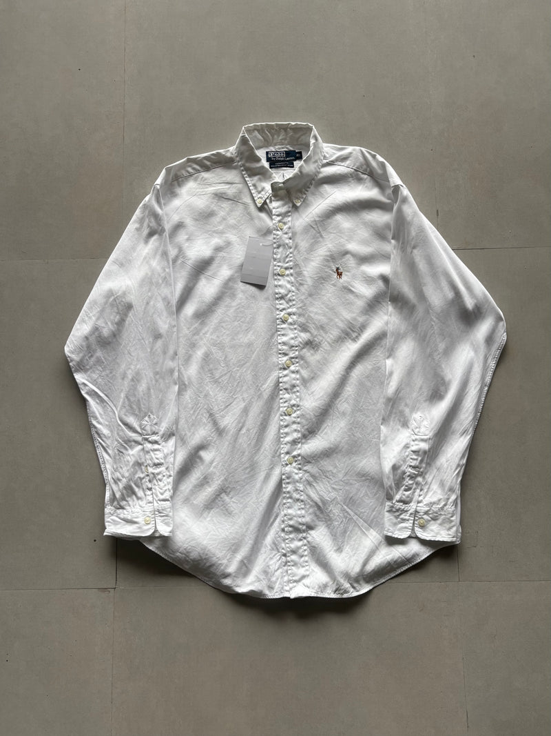 RALPH LAUREN WHITE LOOSE - FIT SHIRT - XXL