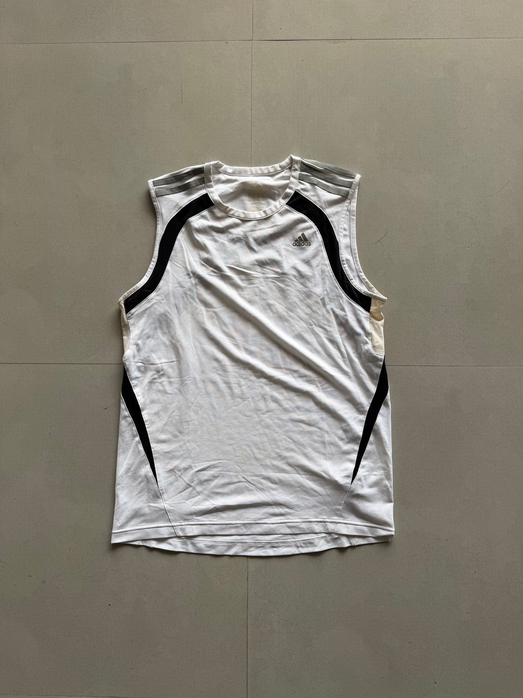 ADIDAS STRIPED TANK TOP - M
