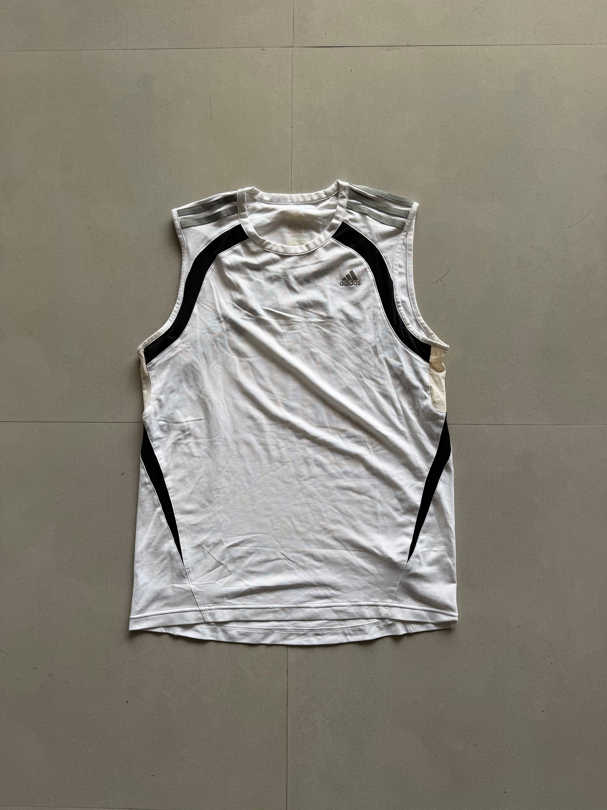 ADIDAS STRIPED TANK TOP - M