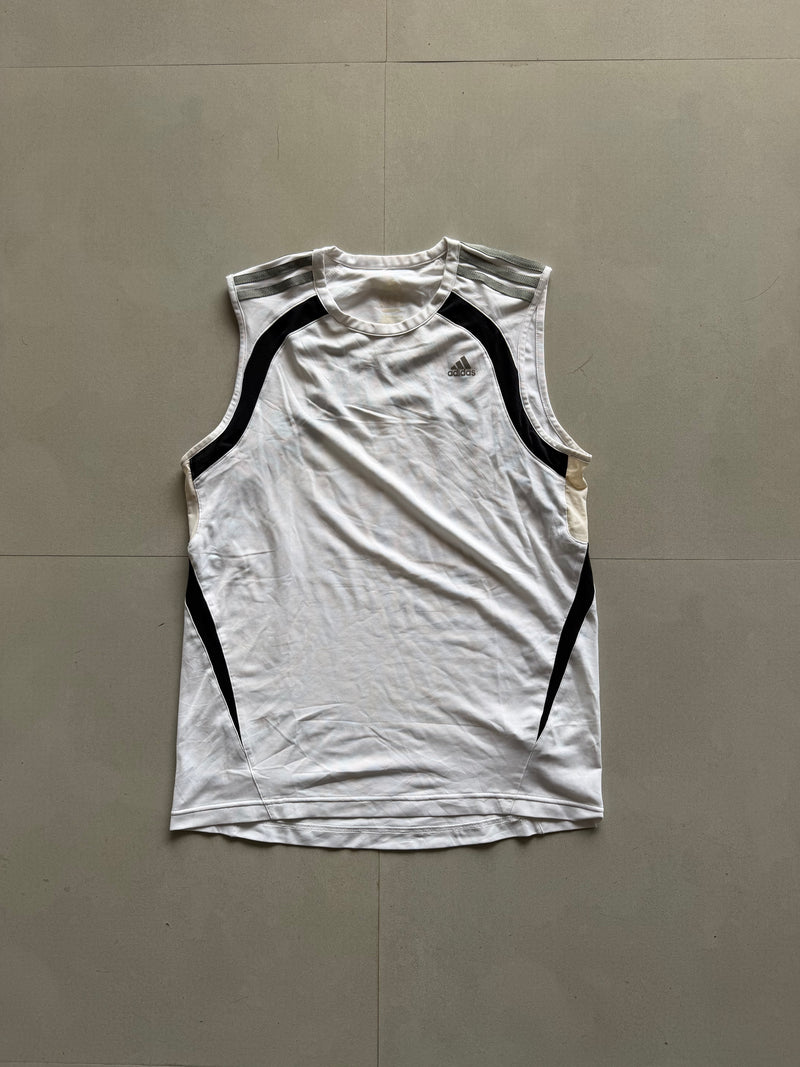 ADIDAS STRIPED TANK TOP - M
