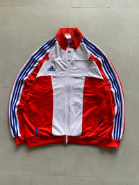 VINTAGE ADIDAS STRIPED CUBA JACKET - XXL