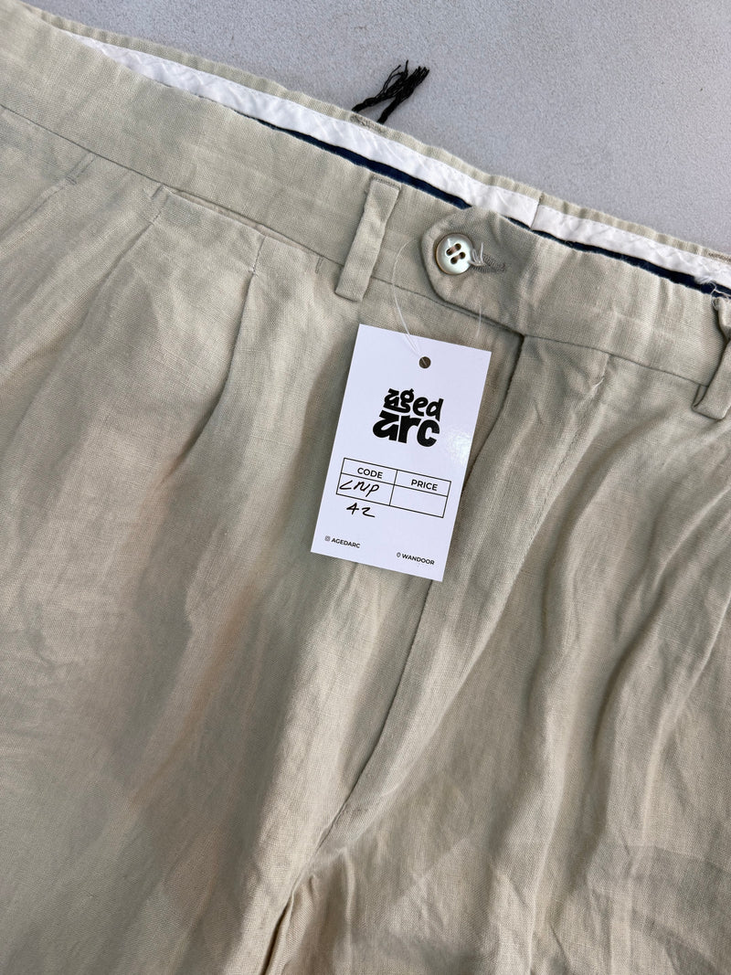 WIDE LEG LINEN PANT LNP42 - M