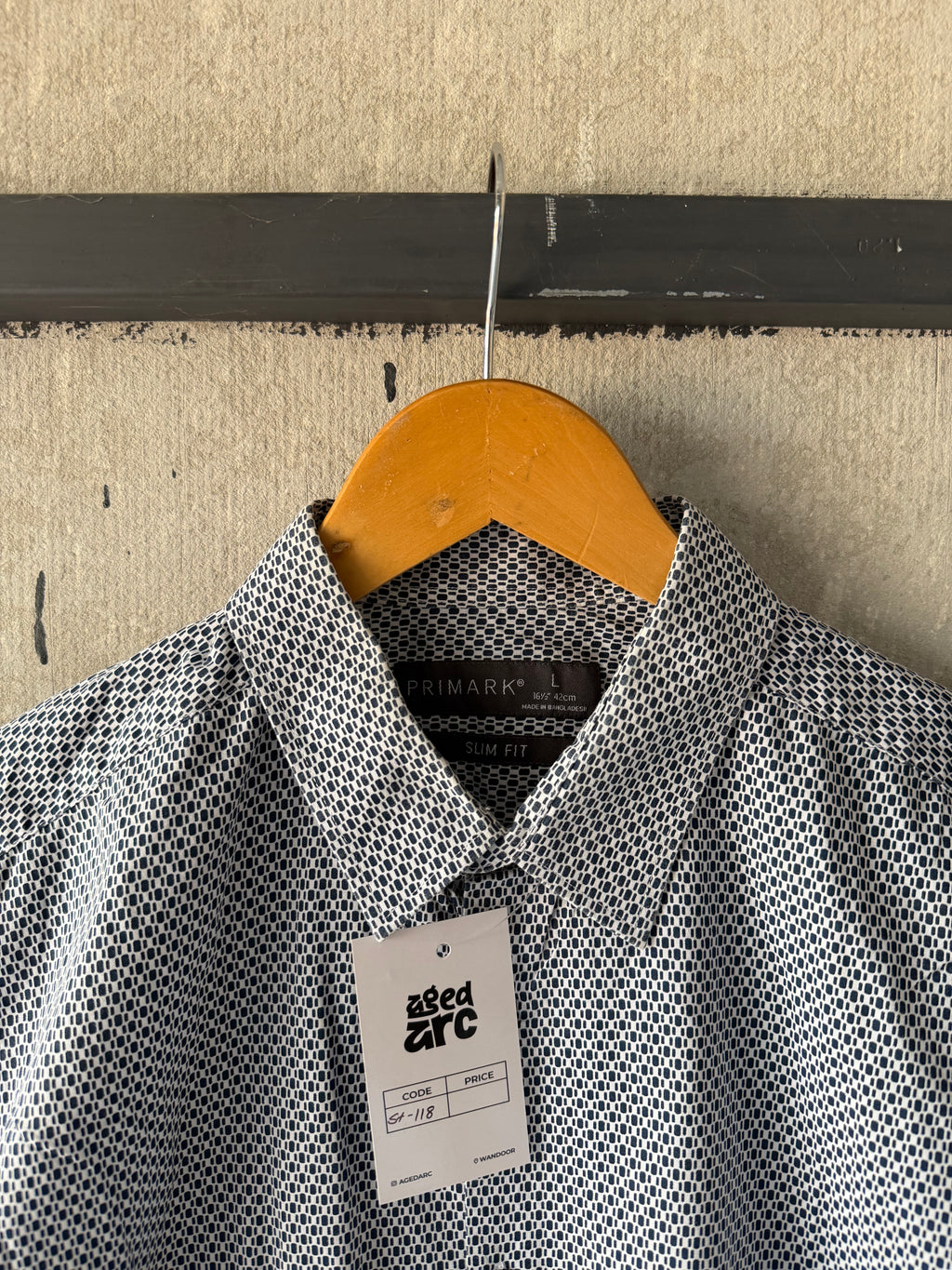 PRIMARK PRINTED SHIRT - L ST118