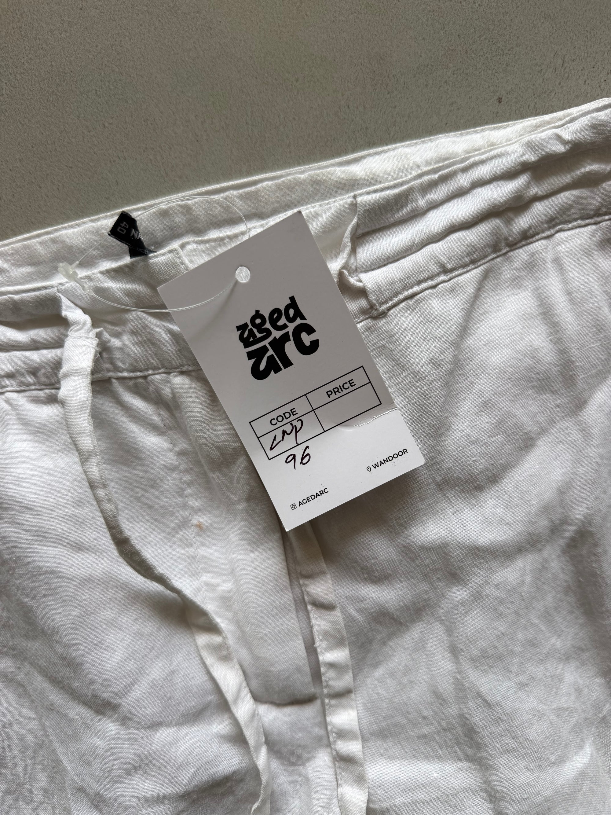 WIDE LEG LINEN PANT LNP96 - M