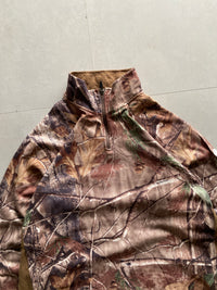 REAL TREE CAMOU QUARTER ZIP JACKET - XL