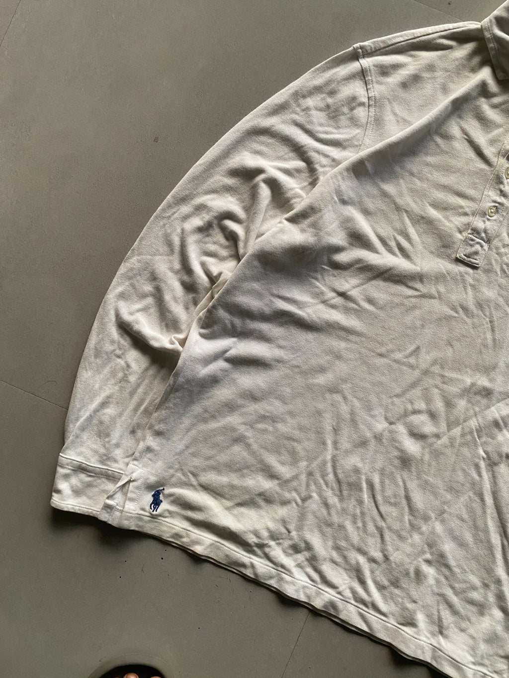 RALPH LAUREN FULL SLEEVE POLO SHIRT - L