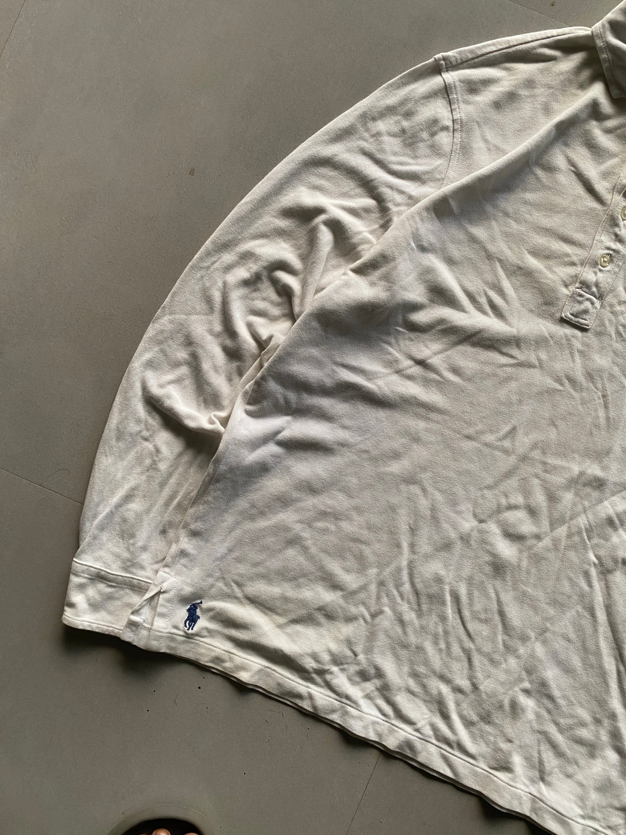 RALPH LAUREN FULL SLEEVE POLO SHIRT - L