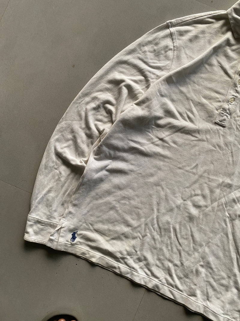 RALPH LAUREN FULL SLEEVE POLO SHIRT - L