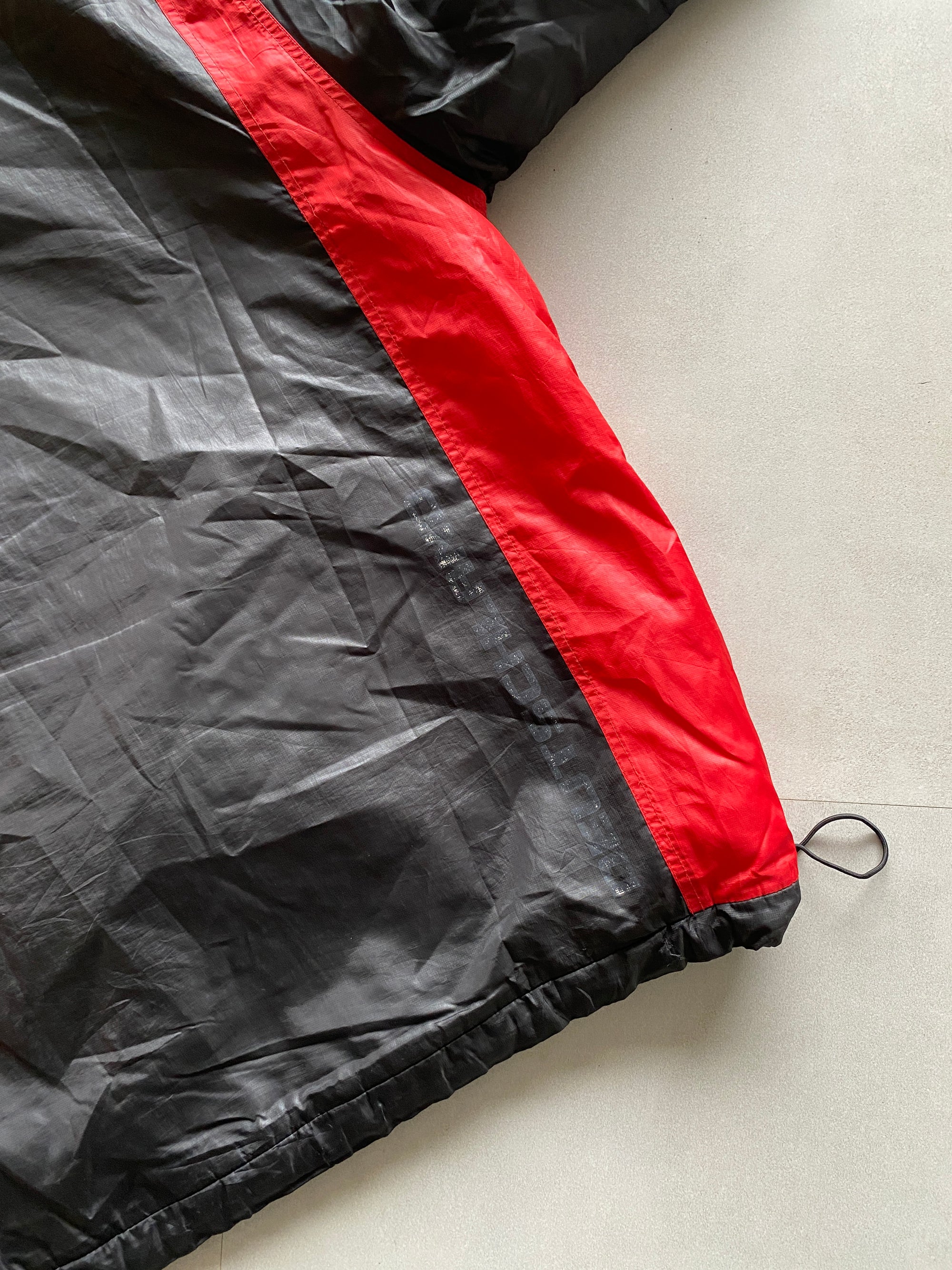 VINTAGE ADIDAS GERMANY STRIPED PUFFY JACKET - XL