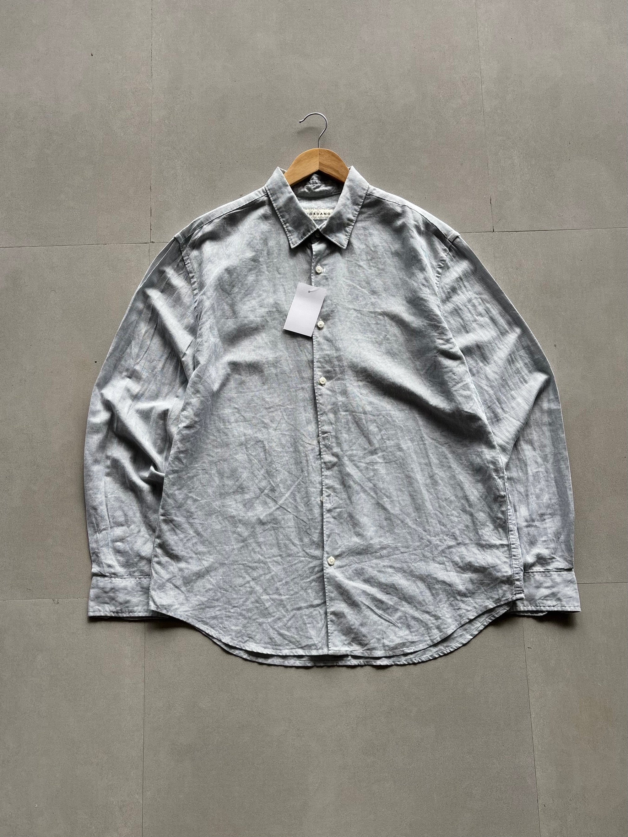 GIORDANO STRIPED FORMAL SHIRT - XL